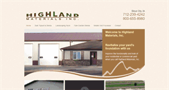 Desktop Screenshot of highlandmaterials.com