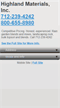 Mobile Screenshot of highlandmaterials.com